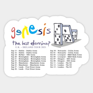 last domino dates great britain Sticker
